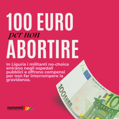 100 euro il prezzo della libera scelta